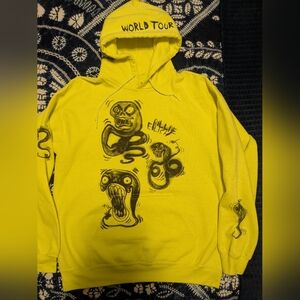 Billie Eilish Hoodie 2019 World Tour Graphic Ghouls Neon Size Medium Rare